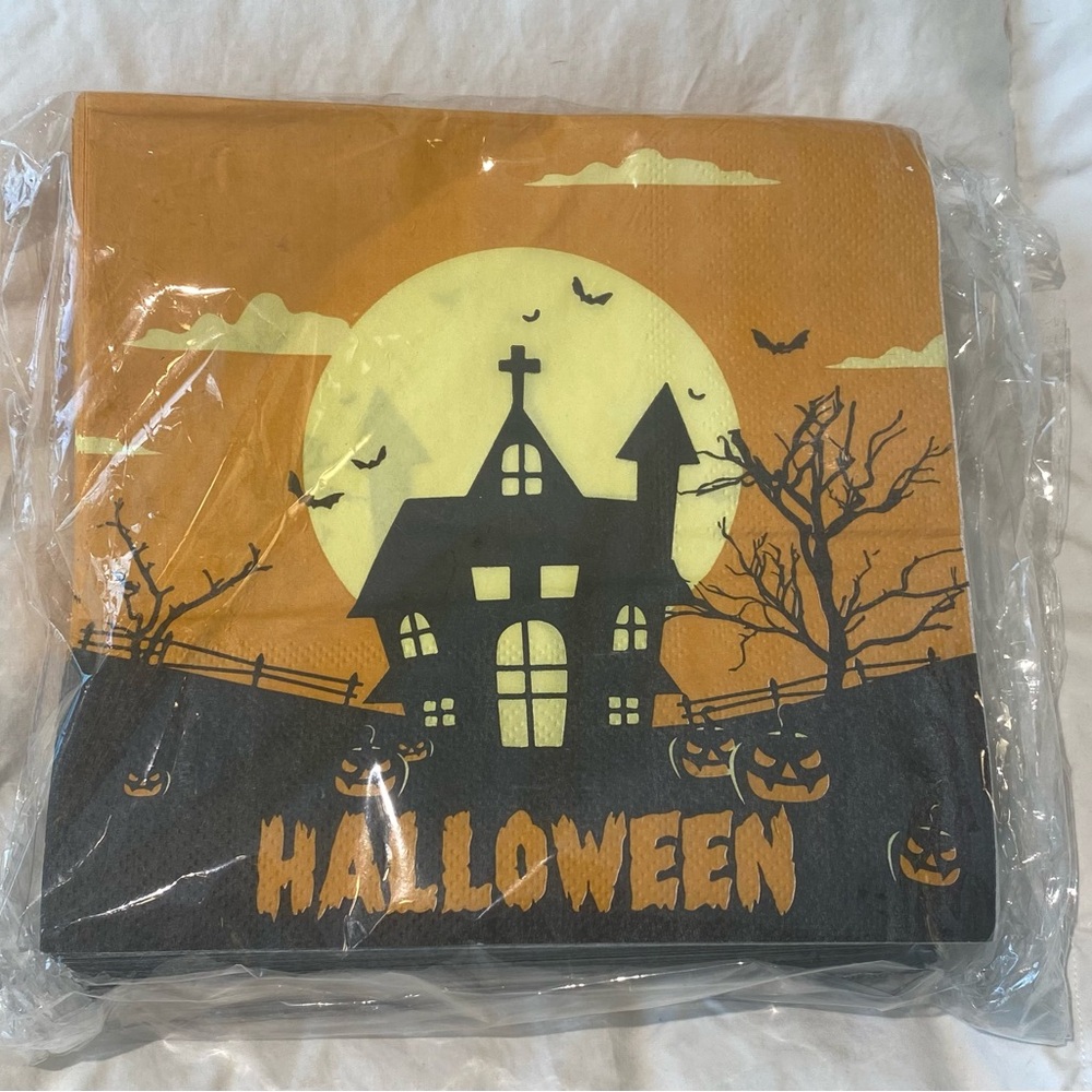 Halloween Haunted House Paper Napkins - 100